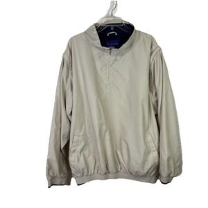 Turfer Golf Jacket Men Tan 3X Zip off Sleeves Lightweight Blue‎ Lining